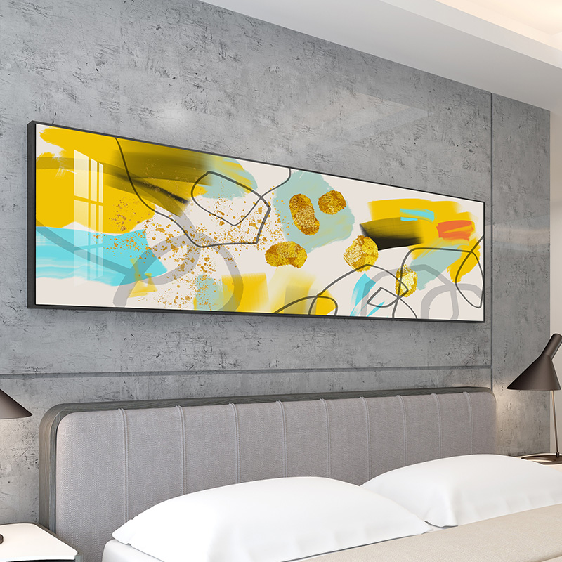 Modern Minimalist Living Room Background Decoration Painting Atmosphere Light Lavish Sofa Background Wall Nordic Creative Abstract Decoration Hanging Painting