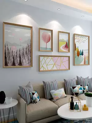 Indoor wall wall decoration Hanging bar room background wall hanging ns wind deer head set wall decoration