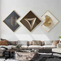 Living room sofa background wall hanging painting modern simple decorative painting creative combination bedroom murals non-hole hanging painting