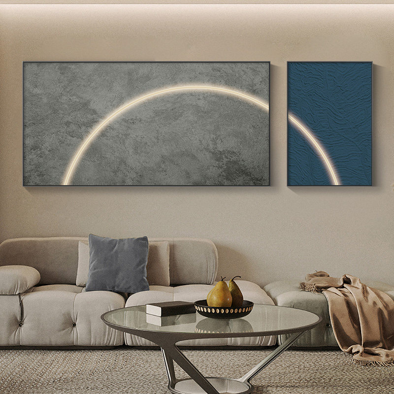Modern Light Luxury Living Room Decoration Painting Abstract Art Atmospheric Wall Painting Composition Mural Brief Sofa Background Wall Hanging Painting