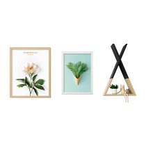 Nordic Wind Restaurant Photo Wall Decoration Creativity Composition Table Dining Room Photo Frame Hanging Wall Free Punch Photo Wall