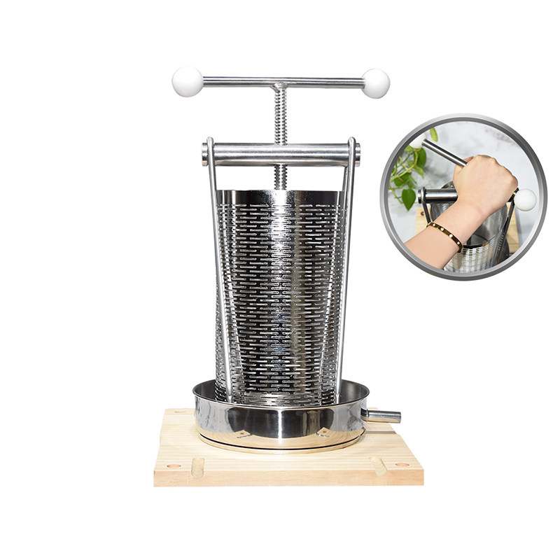 Yijie manual stainless steel commercial squeezing juice pressing honey wine grains bean dregs press filter soy milk vegetable stuffing squeezing water artifact