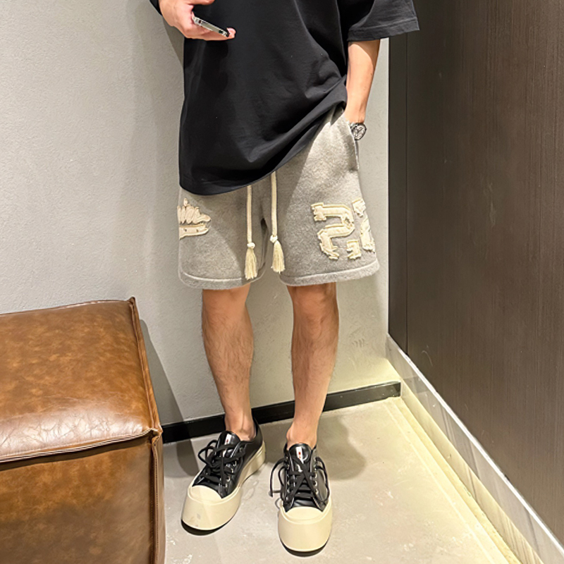 Domestic In-Stock Amiri Spring/Summer Classic Logo Digital Embroidery Patch Men's Cashmere Casual Shorts Discount Domestic In-Stock Amiri Spring/Summer Classic Logo Digital Embroidery Patch Men's Cashmere Casual Shorts Discount