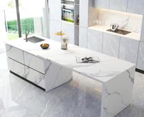 Rock board countertop set as kitchen cabinet hearth surface custom overall quartz stone countertop artificial stone table surface customization