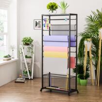 Ribbon shelf flower shop floral wrapping paper containing scarf floor display stand for display case hanging silk towels