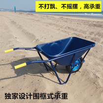 Single-wheeler agricultural hand-push balance single wheel tipping bucket car site construction work cart Rural trolley transport trolley