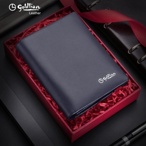 Короткий модный кожаный бумажник, из натуральной кожи, воловья кожа