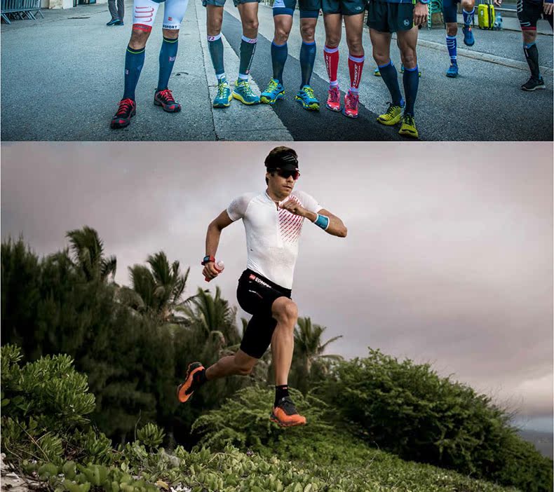 Đường chạy nén kỷ niệm UTMB Vành đai chạy bộ nam Trail Chạy thi đấu Thể thao nữ Pocket nịt bụng giảm eo