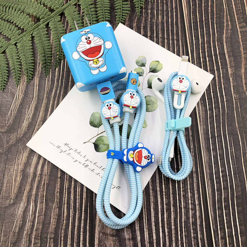 OPPOReno4pro Findx2 data line protective sleeve true I X50 quick charger sticker headphone winder