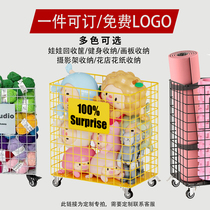 Iron collection basket size custom doll recycling basket fitness basket mobile photography rack cart customization