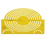 金丝猴 4352 Большой овальный шаблонный шаблон шаблон шаблон шаблон садовой дуга студенты дизайнера проектируют правитель