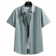 Non-scalding and anti-wrinkle ice silk summer short-sleeved shirt