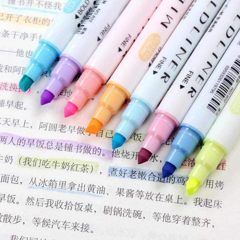 12 Milkliner Kawhaii Milliner Colors Pens Highligher Dual Do