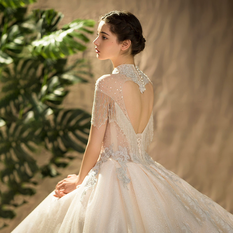 Full of family Fang (queen's wardrobes) wedding dresses 2022 new brides reworked wedding dresses custom high end big trailing