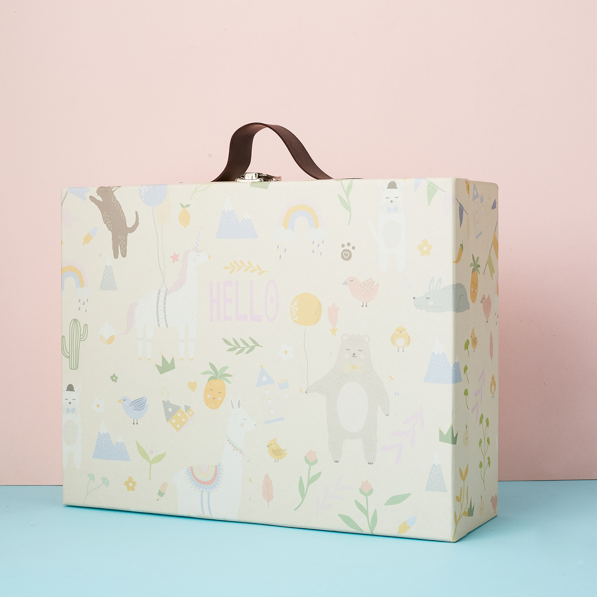 Mother and baby high-end gift boxChildren's gift boxNewborn baby clothes packaging boxCustom companion gift boxEmpty box