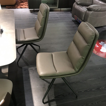 Cabal style light and luxurious rock plate Wind champ Milan telescopic dining table Swivel Dining Chair Cheese 6000