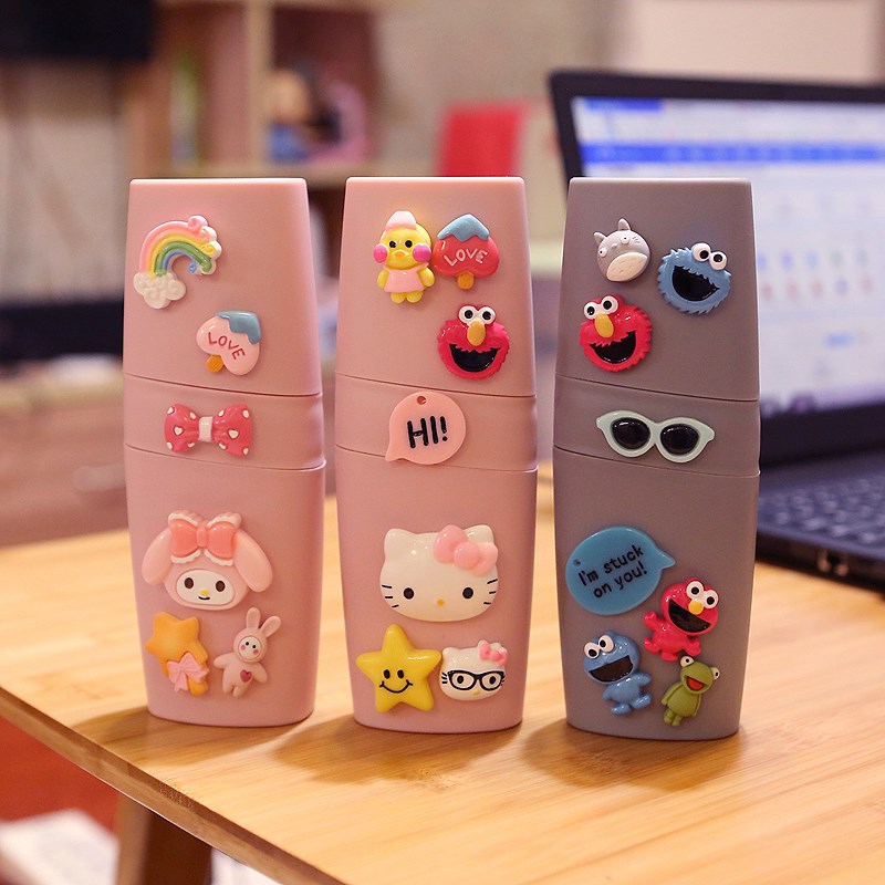 Cute travel toothbrush box portable suit creative toothbrush cup lovers gargle cup with lid toothpaste box tooth holder