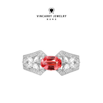 Vincarry 18k gold cultured ruby ring for women