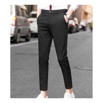 Wash to work to increase simple business ankle-length pants mens leggings thin College students Korean boys popular side