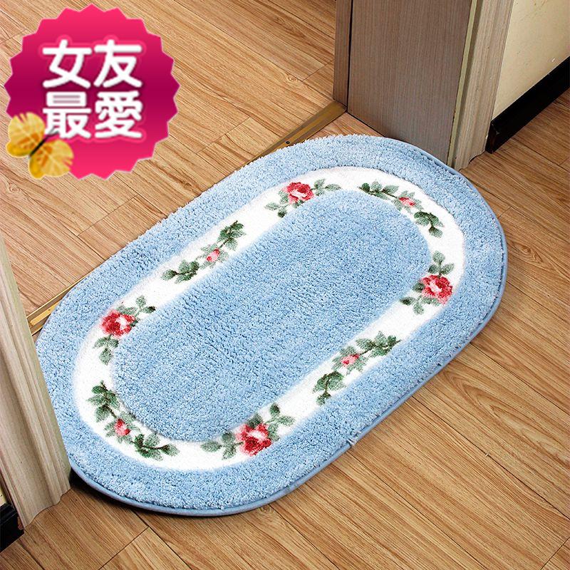 Floor 4 mat doormat Carpet floor mat Entrance Bathroom Bedroom Bathroom door toilet Powder room Absorbent non-slip mat