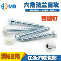 West German nail pendant screw hexagonal self-tapping nail cupboard hanger special for self-tapping nails 6 3 * 60