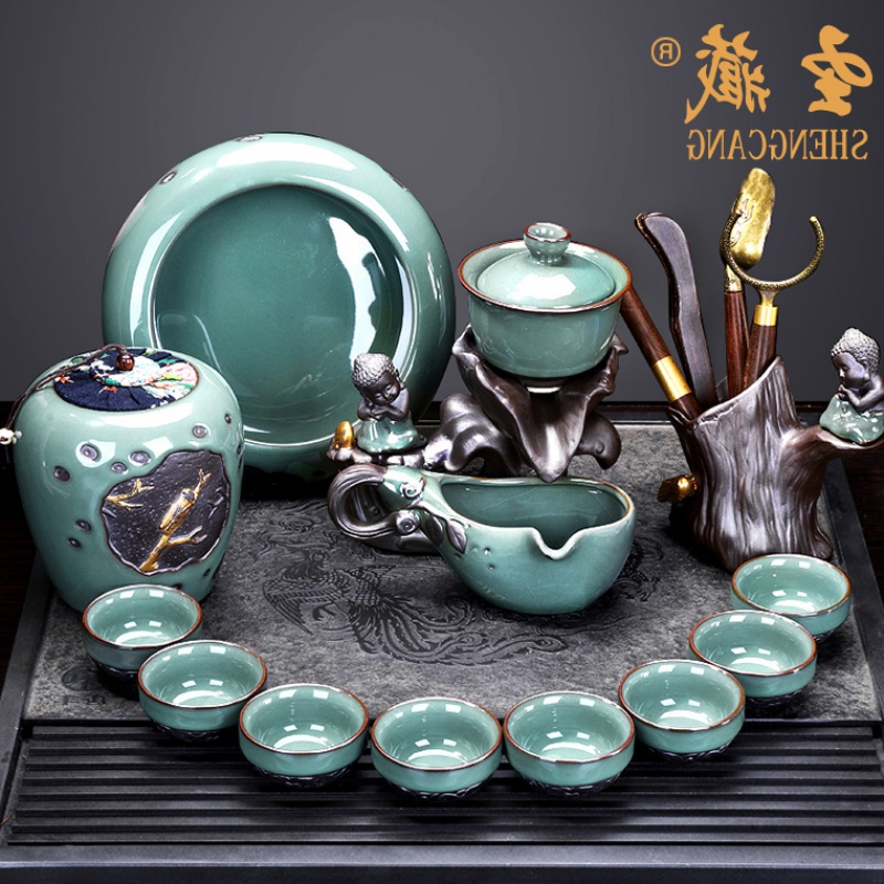 Sloth tea set suit Home Jane about Gothic kilns Tea Cup Retro Full Semiautomatic Creative Tea Daub Modern-Taobao