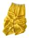 2026 new summer style women's yellow ice silk wide-leg casual pants for all sizes, high-waisted loose floor-length straight pants