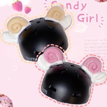Ski Helmet decoration Cute Goat Ears Motorcycle Electric Car Motorcycle helmet Accessories