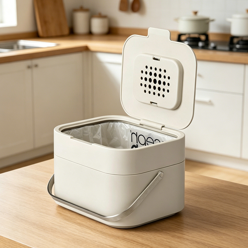 Josephjoseph Kitchen Trash Can Household Garbage Storage Bin Deodorizing Large Capacity Desktop Trash Can Josephjoseph Kitchen Trash Can Household Garbage Storage Bin Deodorizing Large Capacity Desktop Trash Can