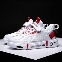 Childrens white shoes boys 2021 new spring and autumn fashion tide leisure children White shoes Spring Sports Board Shoes