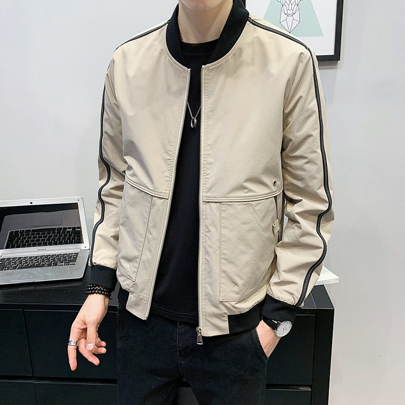 Fuguiniao high-end men's jacket 2020 spring and autumn new Korean version trendy handsome jacket men's thin casual