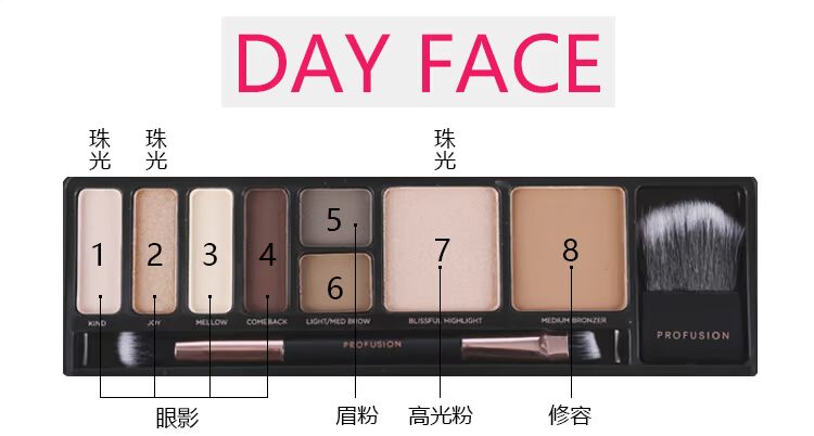 [Chuyên gia trang điểm chuyên nghiệp] mỹ phẩm set phấn mắt sửa chữa năng lực sửa chữa chân mày phấn phủ set set full set không thấm nước bảng màu mắt clio