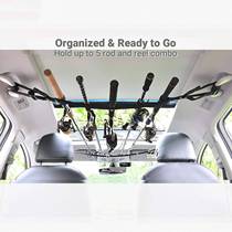 Car fishing rod rack roof rack roof hanging Belt Sea rod hand rod rock fishing rod storage shelf