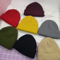 Autumn hats short rogue hats men and women dome knitted wool hats street dance students Melon hats shopping land ruffians cold hats