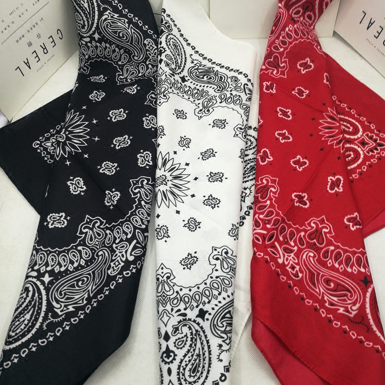 Polyester fiber generous towel sunflower hip hop hijab hiphop headscarf street dance hair with Korean fashion scarves around the neck