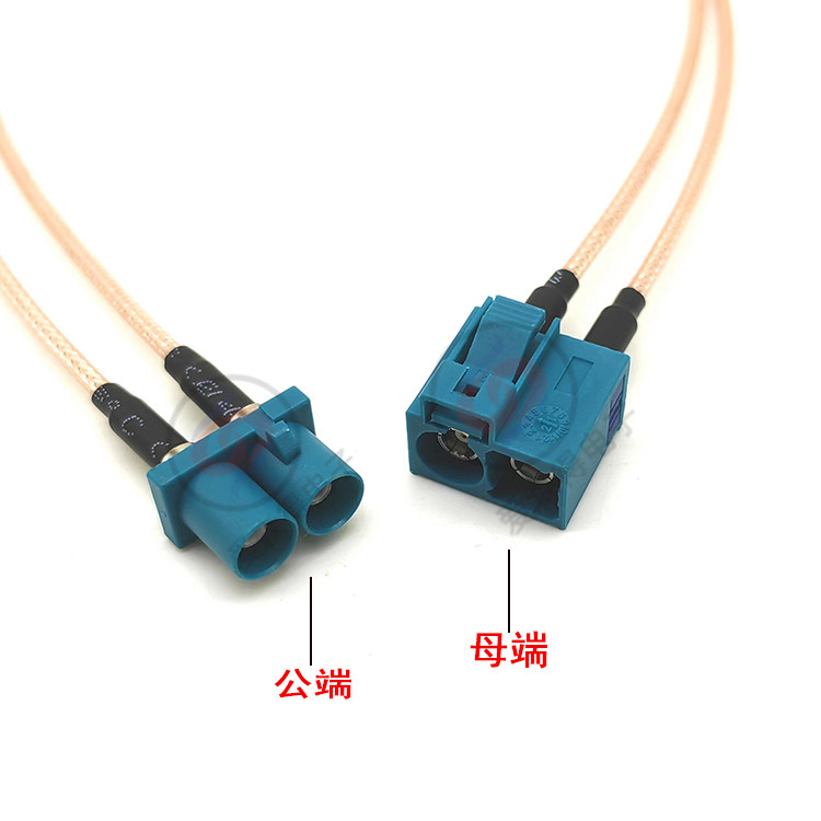 什么是FAKRA母头双胞胎一出二双腔汽车连接器直头弯头焊接RG174/50-1.5?2026年汽车电子连接的新趋势是什么?-射频连接器电缆组件 ...
