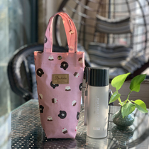 Double layer cute new waterproof cloth hand water glass cover insulated bottle cup bag round insulated barrel cover small carry bag umbrella cover