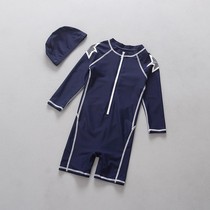 Bellanson horse exports South Korean children swimsuit boy sunscreen anti-UV long sleeve baby sports one-piece swimsuit