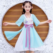 Bellanson Horse girls Handwear skirts Summer dress Childrens Spring and Autumn China Wind Down with girls Ancient clothes Superfairy