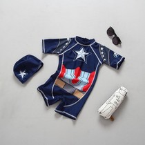 Bellanson horse exports Europe and America Supercool USA skipper foreign trade children swimsuit boy one-piece swimsuit handsome