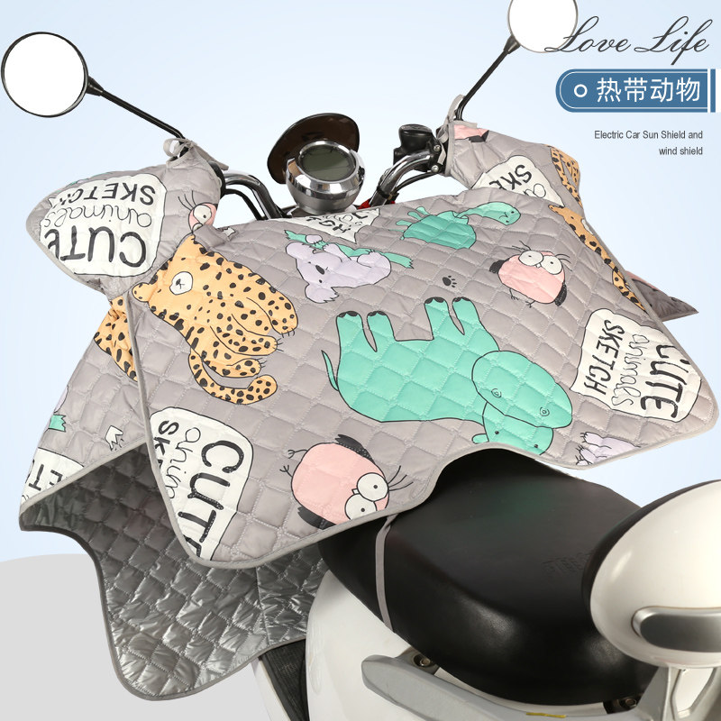 New Pint Electric Car Wind Shield By Summer Sun Shade Spring Autumn Season Thin Lady Sunscreen Small Electric Car Waterproof