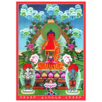 Decorative Buddha and Bodhisattva portraits Western Three Holy Buddha portraits photo paper double-sided plastic Buddha supplies Thangka paintings