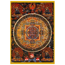 Mandala thangka portrait Tantric Vajra mandala picture decorative painting photo paper double-sided plastic sealed waterproof and color-proof