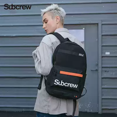 Subcrew Tide brand shoulder bag 2021 New reflective men's and women's large capacity backpack campus student bag SB089
