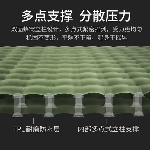 Надувной кушон для двоих для кемпинга, палатка, портативный сверхлегкий дорожный коврик для сна в обеденный перерыв, увеличенная толщина