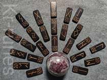 New Pinstone Room inscription RUNES Xuan colour Bone Piece Luhn Stone Such As Nishi Nordic Elf