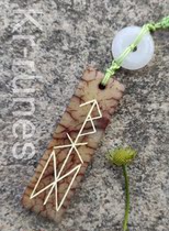 High dine Artisanal Nordic Luen Pattern Original Design Ornament Tarot crystal rune