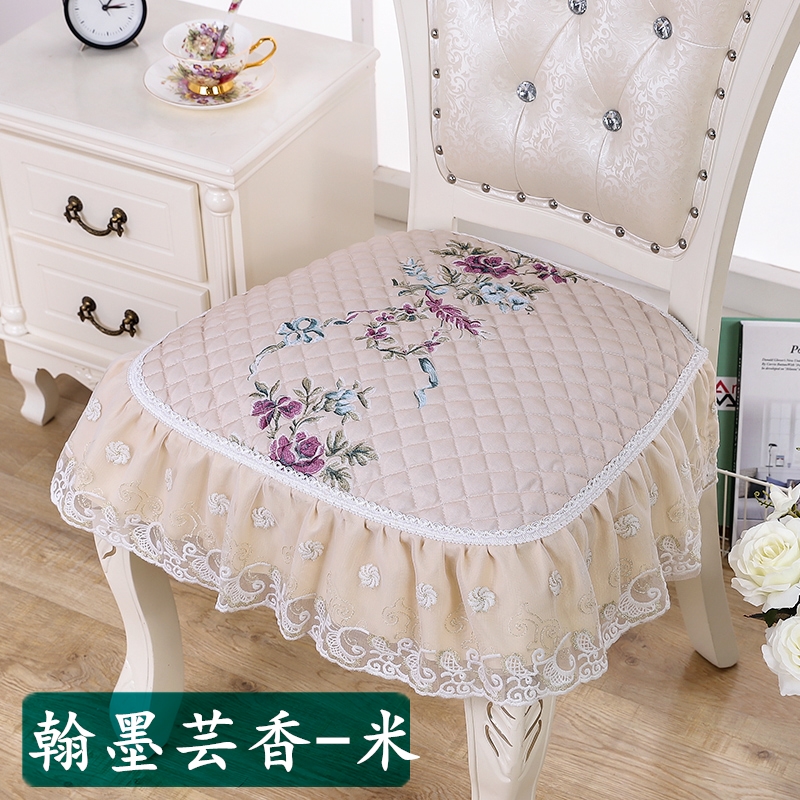 Continental vải trượt đệm ghế đệm Four Seasons Trung Quốc-phong cách tối giản nhà vườn ghế đệm pad dày mùa đông phân - Ghế đệm / đệm Sofa thảm ghế sofa