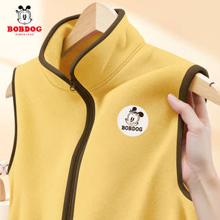 Babudou children's clothing boys' polar fleece vest 2025 new boys autumn and winter vest warm children's winter vest