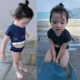 Đồ bơi trẻ em Cô gái Xiêm Swan Baby Baby Split Đồ bơi Cô gái Bikini Công chúa Váy Áo tắm